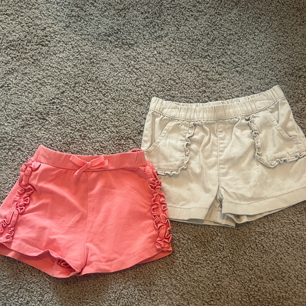 Bundle of 2 - Stylish Pink and Gray Women's Shorts Set
